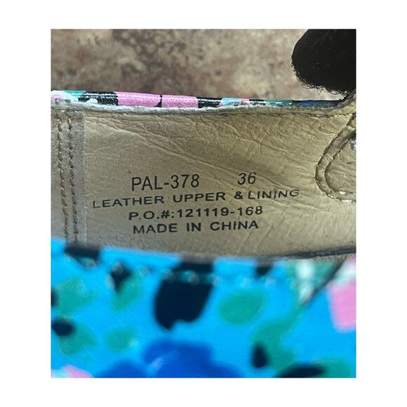 alegria mules blue floral sz 36 - Picture 6 of 8